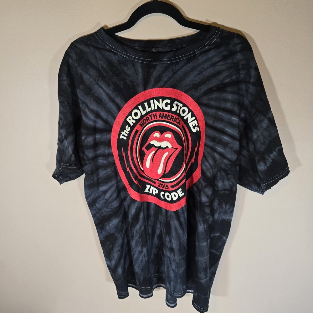 2015 XL Rolling Stones Zip Code Tour T-Shirt - Picture 2 of 5